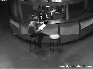 Security Camera At A Bar Film A Hard Fuck